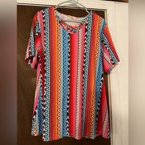 Aztec colorful top